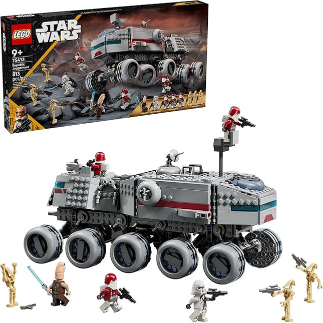 LEGO Star Wars: The Clone Wars Republic Juggernaut Building Toy for Kids - Pretend Play Set W 8/ Toy Figures - Collectible Model Kit for Boys & Girls, Ages 9+ - Gift Idea for Birthdays - 75413
