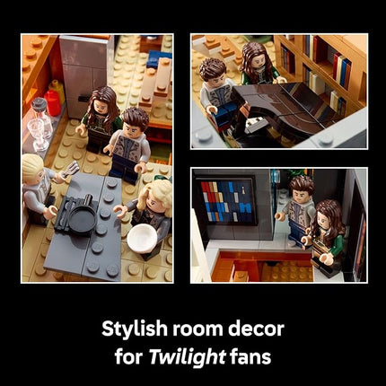 LEGO Ideas Twilight The Cullen House - Collectible Set for Adults 18+ - DIY Fantasy Craft for Book Lovers - Edward, Bella, Jacob + 4 More Minifigures - Gift Idea for Fans of The Movies - 21354