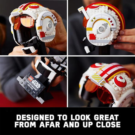 LEGO Star Wars Luke Skywalker Red 5 Helmet for Adults 75327, Buildable Display Model, Collectible Decor for Home or Office, Great Birthday for Husband, Wife, and Any Star Wars Fans