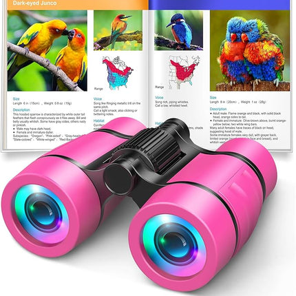 Toys for 3-7 Year Old Girls: LET'S GO! Binoculars for Kids Bird Watching|Camping|Hiking 3 4 5 6 7 8 Year Old Girl Boy Birthday Gifts Outdoor Toy for Kid Ages 4-6 Toddler Gift Stuffers