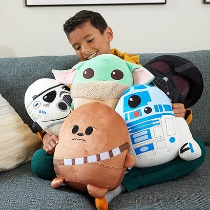 Mattel Star Wars Cuutopia Plush Figure, 10-inch Stormtrooper Soft Rounded Pillow Doll, Collectible Toy Inspired by the Villain Characters