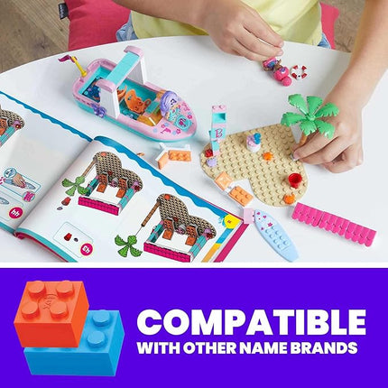 MEGA Barbie Color Reveal Dolphin Exploration Toy Building Set with 10+ Surprises, 2 Micro-Dolls and 2 Dolphins, Toy Gift Set for Girls and Boys, Ages 5 and up