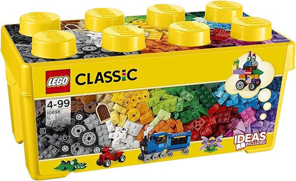 Lego Classic Set of 2 10696 & 10700 Building Blocks Box + Green Base Plate - Creative Construction Toy for Children, Promotes Fine Motor Skills and Imagination, Ideal for Construction Projects and