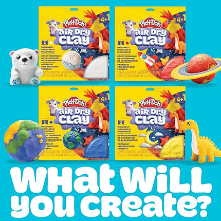 Play-Doh Brand Air-Dry Clay, 5 oz. Air and Modeling Clay Bag, Arts and Crafts Supplies for Adults and Kids, Tools & Kit