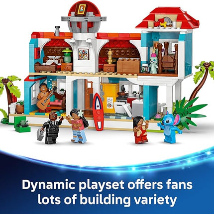LEGO Disney Lilo and Stitch Beach House Toy - Building Playset for Kids, Girls and Boys, Ages 9+ - Includes 5 Minifigures - Disney Gift Idea for Fans of Lilo & Stitch Movie - 43268