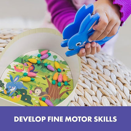 Educational Insights Hoppy Floppy's Happy Hunt - Preschool Board Games for 3 Year Olds, Color Matching Games for Toddlers 3-5, Fine Motor Game, Preschool Learning Activities, for Kids