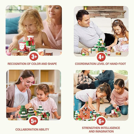 Magnetic Blocks Building Toys, Gifts for Kids Christmas 86Pcs Magnetic Building Blocks, Magnet Blocks Cubes STEM Construction Sensory Toys for Toddlers Kids 8+ Boys Girls