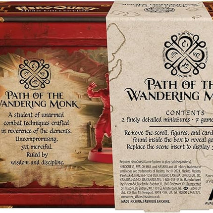 HeroQuest Hero Collection Path of The Wandering Monk Figures | Includes 2 Detailed Miniatures | Requires HeroQuest Game System to Play | Ages 14 and Up
