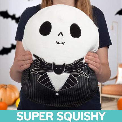 Squishmallows Original 14-Inch Large Jack Skellington - Nightmare Before Christmas - Official Jazwares Pillow Plush - Collectible Soft & Squishy Stuffed Animal Toy - Gift for Kids, Girls & Boys