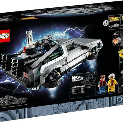 LEGO Icons Back to The Future Time Machine 10300, Model Car Building Kit Based on The Delorean from The Iconic Movie, Perfect Build for Teens and Adults Who Love to Create