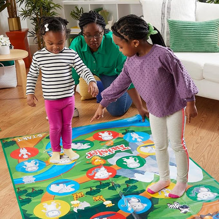 Hasbro Gaming Twister Junior Game, Animal Adventure 2-Sided Mat, 2 Games in 1, Party Game for Kids Ages 3 and Up and 2-4 Players (Amazon Exclusive)