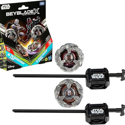 Beyblade X and Star Wars Collab The Mandalorian 3-60F vs. Moff Gideon 3-80N, Multipack