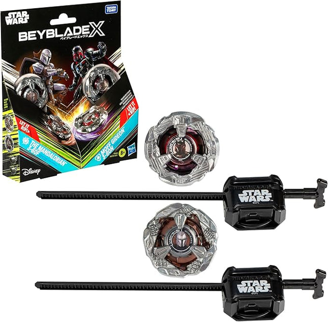 Beyblade X and Star Wars Collab The Mandalorian 3-60F vs. Moff Gideon 3-80N, Multipack