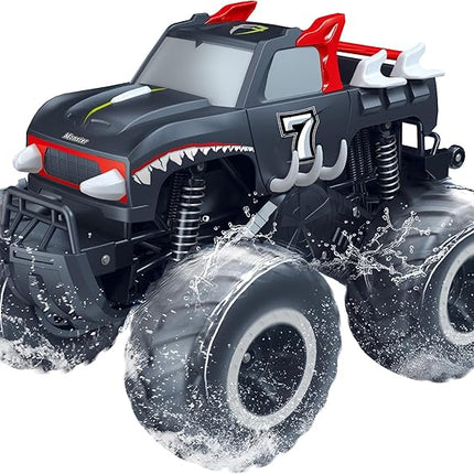 Threeking 1:16 Waterproof Monster Truck Pickup Toys RC Cars Remote Control Car Truck Toys 4WD All Terrain Off-Road Car Toy Gifts Presents 6 7 8 9 10 11 12 Year Old Kids Boys Girls Toys