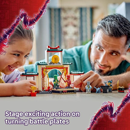 LEGO NINJAGO Ninja Spinjitzu Temple Building Toy Playset - Pretend Play Preschool Ninja Toy for Kids, Boys and Girls, Ages 4+ - with 4 Minifigures - Gift Idea for Birthdays - 71831