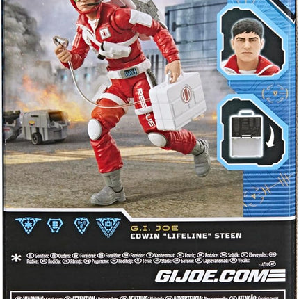 G.I. Joe Classified Series #186, Edwin “Lifeline” Steen, Collectible 6 Inch Action Figure with 11 Accessories