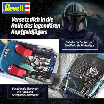 Revell 06781 Star Wars: The Mandalorian Razor Crest™ (Din Djarin) 1:72 Scale Unbuilt/Unpainted Plastic Model Kit