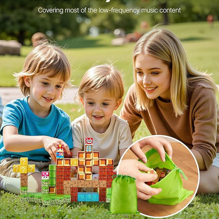 VEVOR Magnetic Blocks, 100 PCS Magnet Blocks Set, Magnetic Building Cubes for Kids, STEM Montessori Sensory Toys for Christmas Birthday Gift, Construction Stacking Toy for 3+ Years Old Boys & Girls