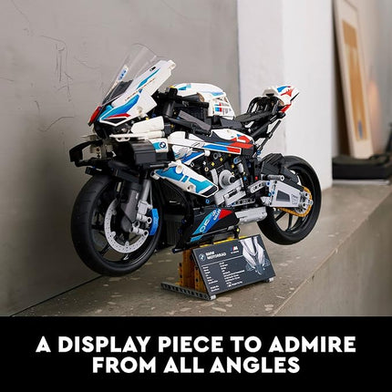 LEGO Technic BMW M 1000 RR 42130 Motorcycle Model Kit for Adults, Build and Display Motorcycle Set with Authentic Features, Motorcycle Gift Idea