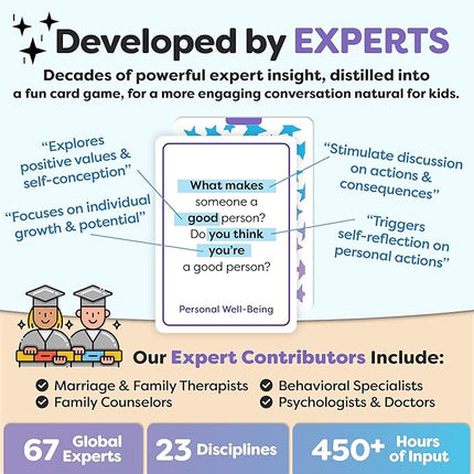 200 Kids Conversation Cards - Get Children to Enjoy Talking & Listening - Great for Road Trip & Family Dinners - A Way for Kids to Express Themselves