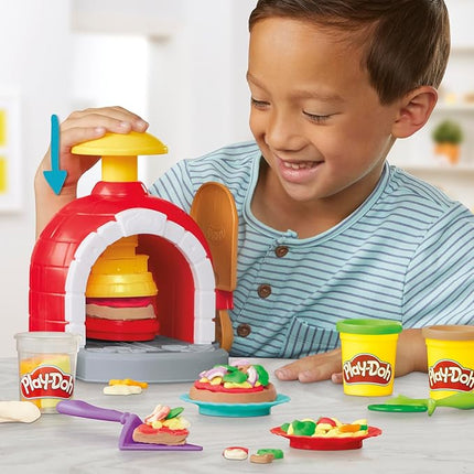 Play-Doh Kitchen Creations Pizza Oven Playset with 6 Cans & 8 Accessories, Back to School Classroom Supplies, Play Food & Cooking Toys, Preschool Toys, Ages 3+