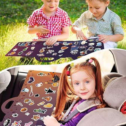 Reusable Sticker Book for Toddlers 2-4 Years, Stickers for Kids, Toddler Sticker Book Ages 1-3, Toddler Craft Activities, Toddlers Travel Toys Ages 2+ Boy Girl Birthday Gifts - Halloween