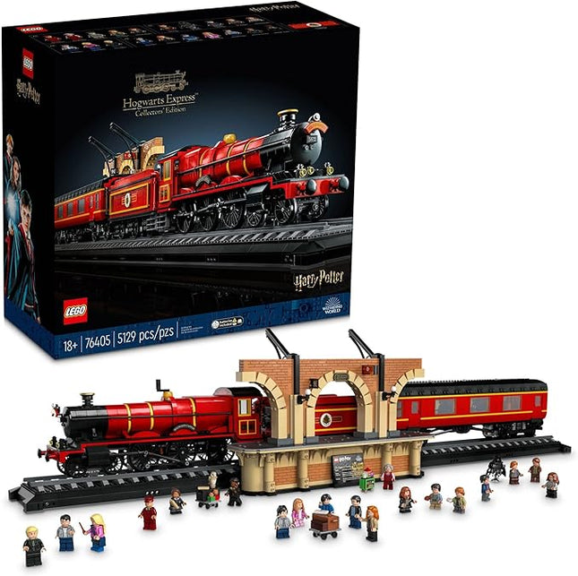 LEGO Harry Potter Hogwarts Express – Collectors' Edition 76405, Iconic Replica Model Steam Train from The Films, Collectible Memorabilia Set for Adults