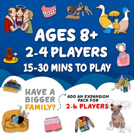 Dead Grandma: A Card Game of Inheritance - Fun and Clever Family Game for Adults, Teens, and Kids - Strategic Party Play for 2-4 Players