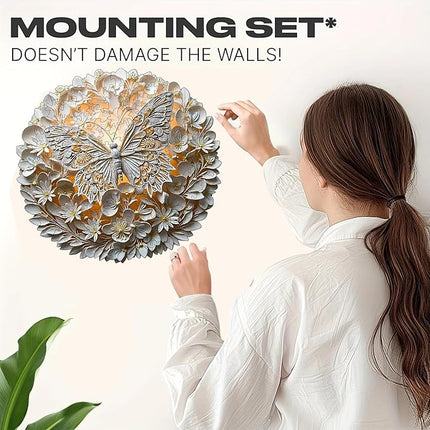 Wooden Puzzles for Adults, Wooden Jigsaw Puzzles for Adults Kids, 3D Butterfly Unique Shaped Wood Puzzles Adult, Creative Birthday Gifts for Friends Family Game(Butterfly, Royal)