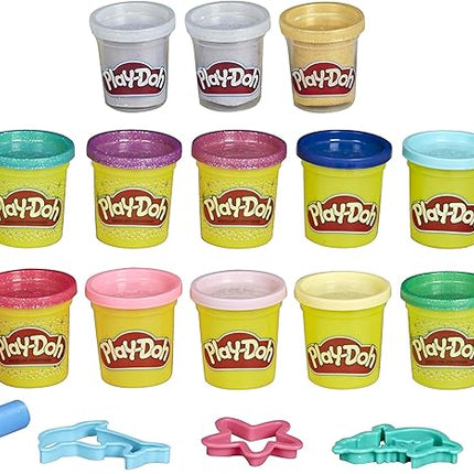 Play-Doh Mermaid Theme 13-Pack of Non-Toxic Modeling Compound with Sparkle and Metallic Colors Plus 5 Tools (Amazon Exclusive)