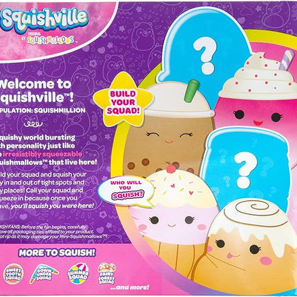 Squishville by Original Squishmallows Sweet Tooth Squad Plush - 2-Inch Bernice, Chanel, Cinnamon, Carmelita, Maya & Clara Plush - Toys for Kids