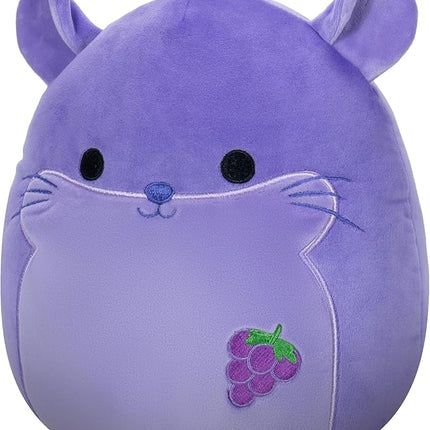 Squishmallows Original 8-Inch Zergman Grape Scented Chinchilla - Official Jazwares Plush
