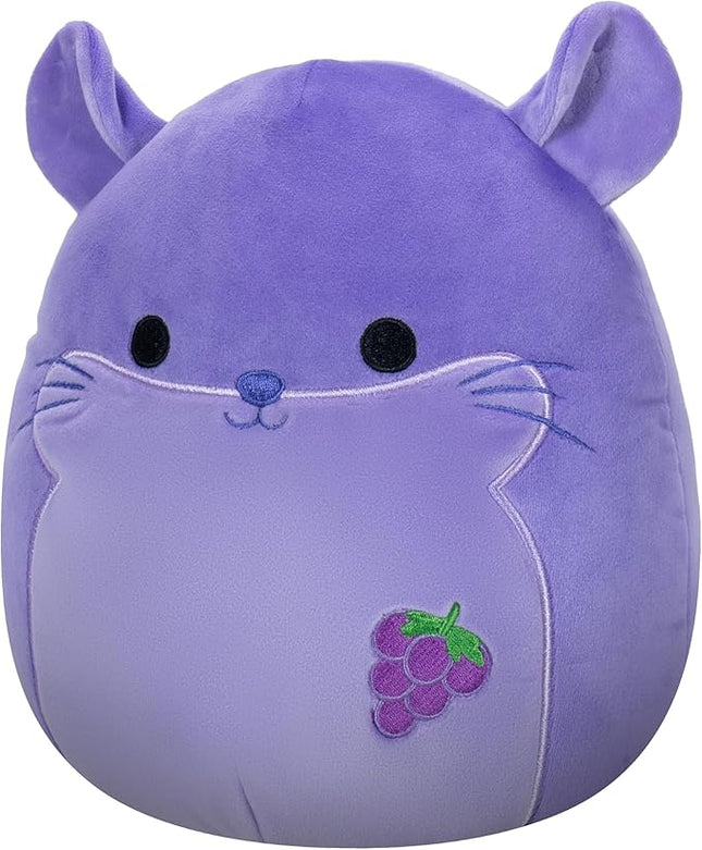 Squishmallows Original 8-Inch Zergman Grape Scented Chinchilla - Official Jazwares Plush