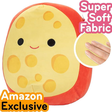 Squishmallow 10" Mannon The Gouda Plush - Official Jazwares - Soft Stuffed Animal Pillow Collectible Cute Cheese Toy for Kids, Teens & Adults - Gift for Holidays, Birthdays & Collectors