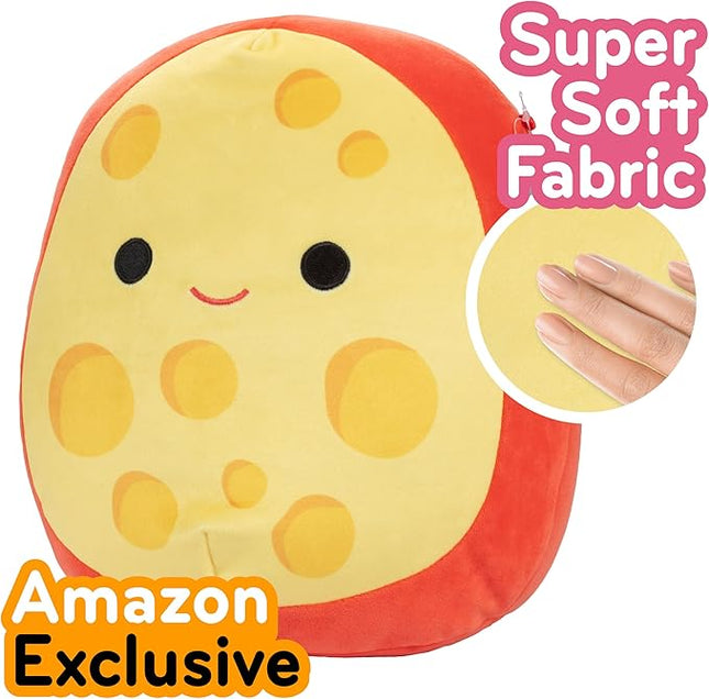 Squishmallow 10" Mannon The Gouda Plush - Official Jazwares - Soft Stuffed Animal Pillow Collectible Cute Cheese Toy for Kids, Teens & Adults - Gift for Holidays, Birthdays & Collectors