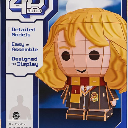 4D Build, Harry Potter Hermione Granger 3D Model Kit, Harry Potter Collectibles & Desk Decor, Adult Puzzle, Building Toys, 82 Pieces, 3D Puzzles, Gift Ideas for Ages 12 & Up