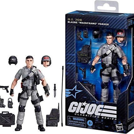 G.I. Joe Classified Series #178, Blaine “Mainframe” Parker, Collectible 6-Inch Action Figure with 9 Accessories