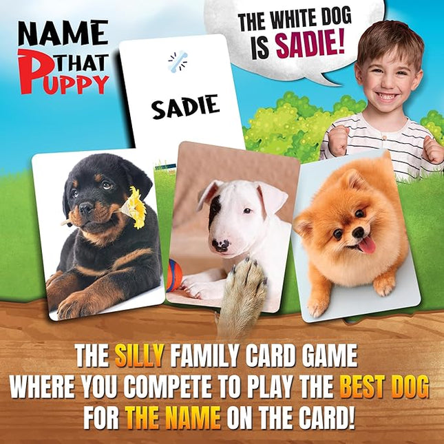 Name That Puppy – Fun Family Card Game for Kids, Adults & Dog Lovers | Easy Party Game, Hilarious Group Play, Quick to Learn, Great Gift for Pet Owners & Game Night