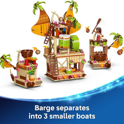 LEGO Disney Moana 2 Kakamora Barge Kids Toy - Pretend Play Building Set for Boys and Girls, Ages 7+ - 9 Characters, Including Moana, Maui, Kotu, and HeiHei - Gift Idea for Birthdays - 43258