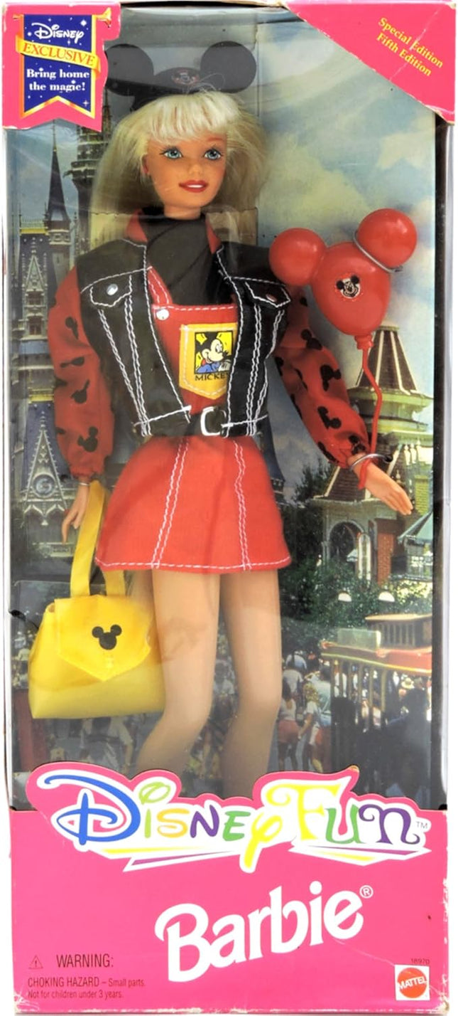 Disney Fun Barbie Fifth Edition 1997 w/ Balloon and Mickey Ears 18970