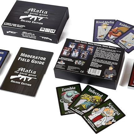 Apostrophe Games Mafia The Party Game Deluxe Edition – A Game of Lying, Bluffing and Deceit– Card Game, Adults and Teens – Board Game