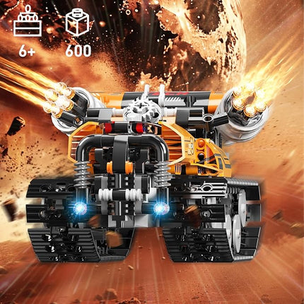 STEM Building Toys for Kids 6-12, 5in1 Remote & APP Controlled STEM Robot Car Tank Building Kit, 600 Pcs DIY Educational Building Blocks Set for Kids Science Learning, Boys Girls Birthday Gifts Ideas