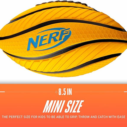 Nerf Kids Foam Football - Spiral Grip Mini Soft Foam Football for Kids - Easy Grip Junior Ball - 8.5"