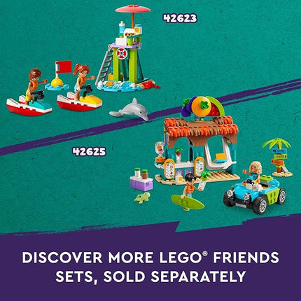 LEGO Friends Heartlake City Water Park Summer Toy Building Set for Kids, Creative Play for Girls and Boys Ages 8 Years and Up, Includes 3 Mini Dolls, a Micro Doll, 3 Water Slides and Whirlpool, 42630