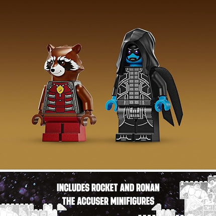 LEGO Marvel Rocket’s Warbird vs. Ronan, Buildable Super Hero Spaceship Toy for Kids, Guardians of The Galaxy Gift for Marvel Fans, Building Toy for Kids, Boys and Girls Aged 8 and Up, 76278