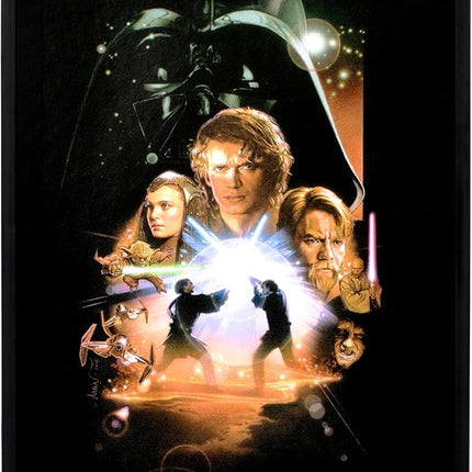 Fandrop SW01-Star Wars: Revenge of The Sithâ - OBI-Wan Kenobi VS. Darth Vader, Combines an Epic Diorama, Artifacts & Scene Marker Creating A Display to Enhance Any Star Wars Collection