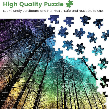 300 Pieces Puzzles for Adults | Aurora Forest Jigsaw Puzzles | Large 300 Piece Puzzle for Children Adults Seniors | Sturdy,Safe | Engaging & Educational Toys Great Gift for Boys Girls 20.5 x 15 in