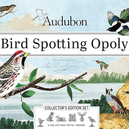MasterPieces Opoly Board Games - Audubon Opoly - Officially Licensed Board Games for Adults, Kids, & Family