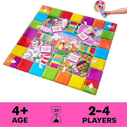 Spin Master Games, Candy Land Giant Edition, Preschool Game for Indoor & Outdoor Fun with Big Oversized Board, for Family and Kids, 2-4 Players, Ages 4 & Up