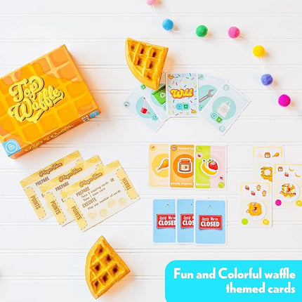 Top Waffle Card Game - Beautifully Delicious Game for Kids, Teens, Adults, and Family Game Night - Great Gift for Ages 7+, 2-6 Players, 30-45 Minutes
